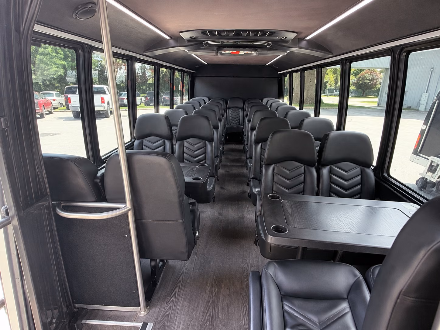 porterville 15 passenger minibus inside