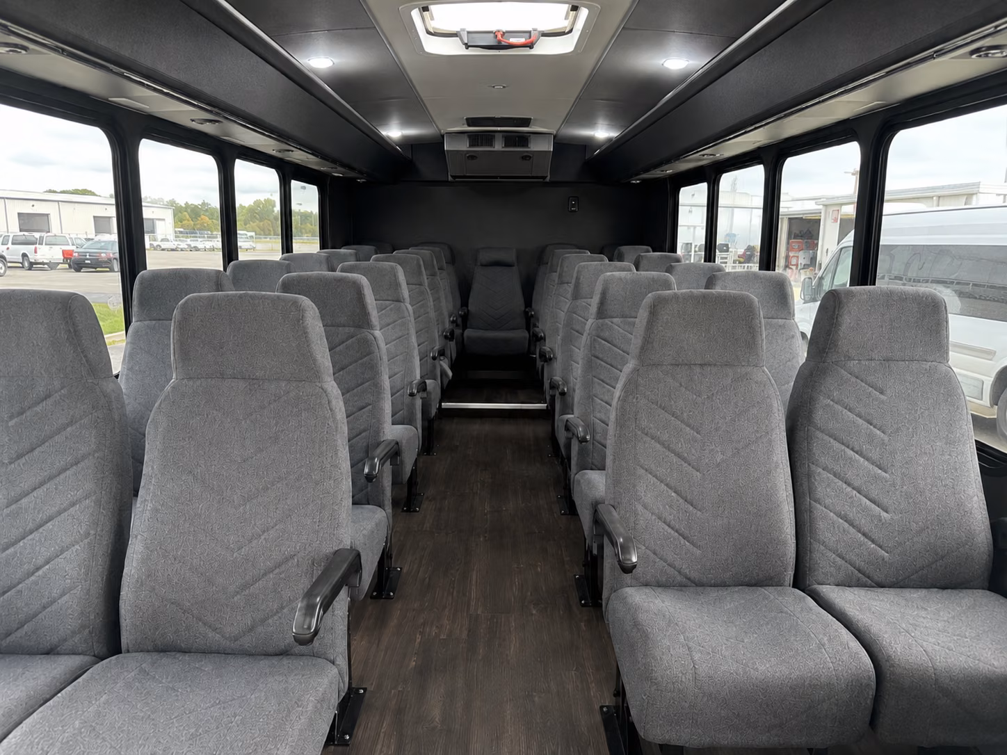 porterville 18 passenger minibus inside
