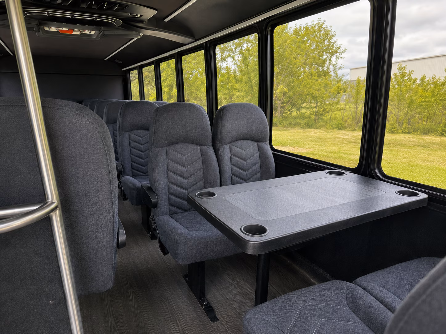 porterville 18 passenger minibus interior