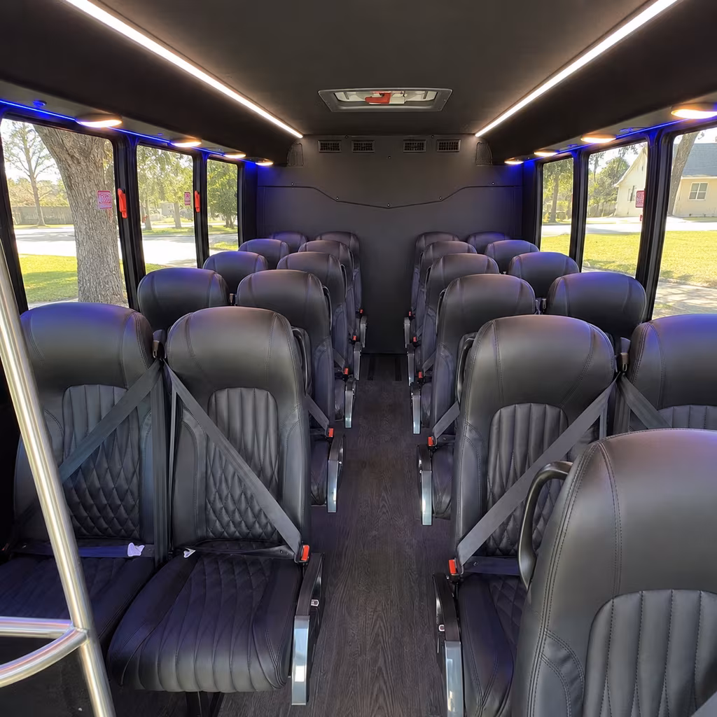 porterville 30 passenger minibus inside