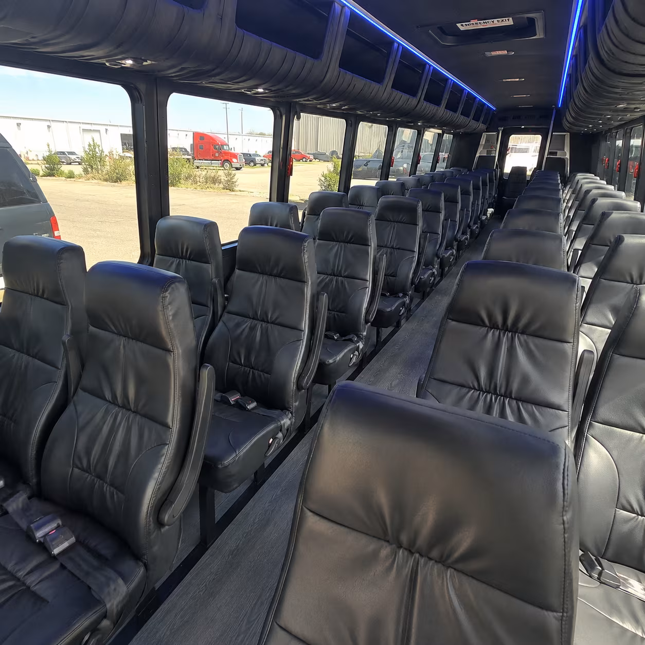 porterville 35 passenger minibus inside