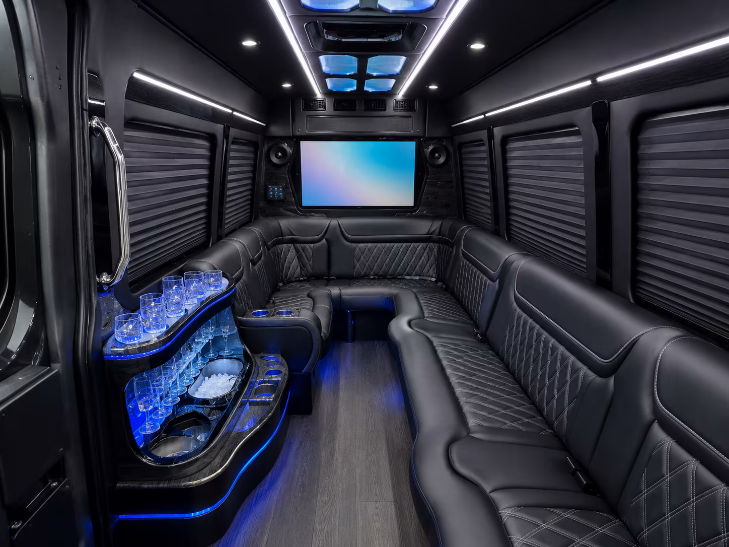 porterville corporate event transportation onboard seating