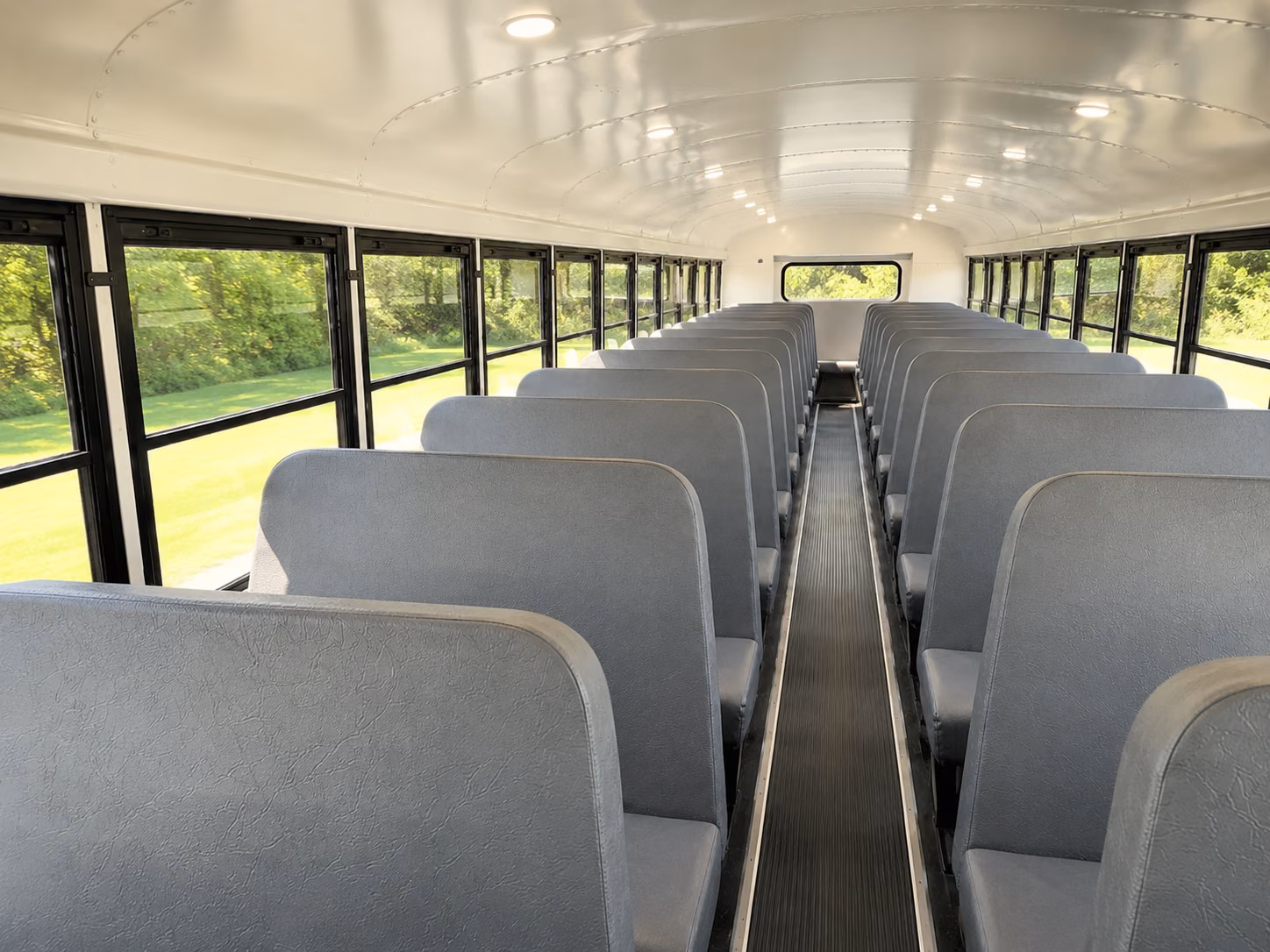 porterville school bus inside