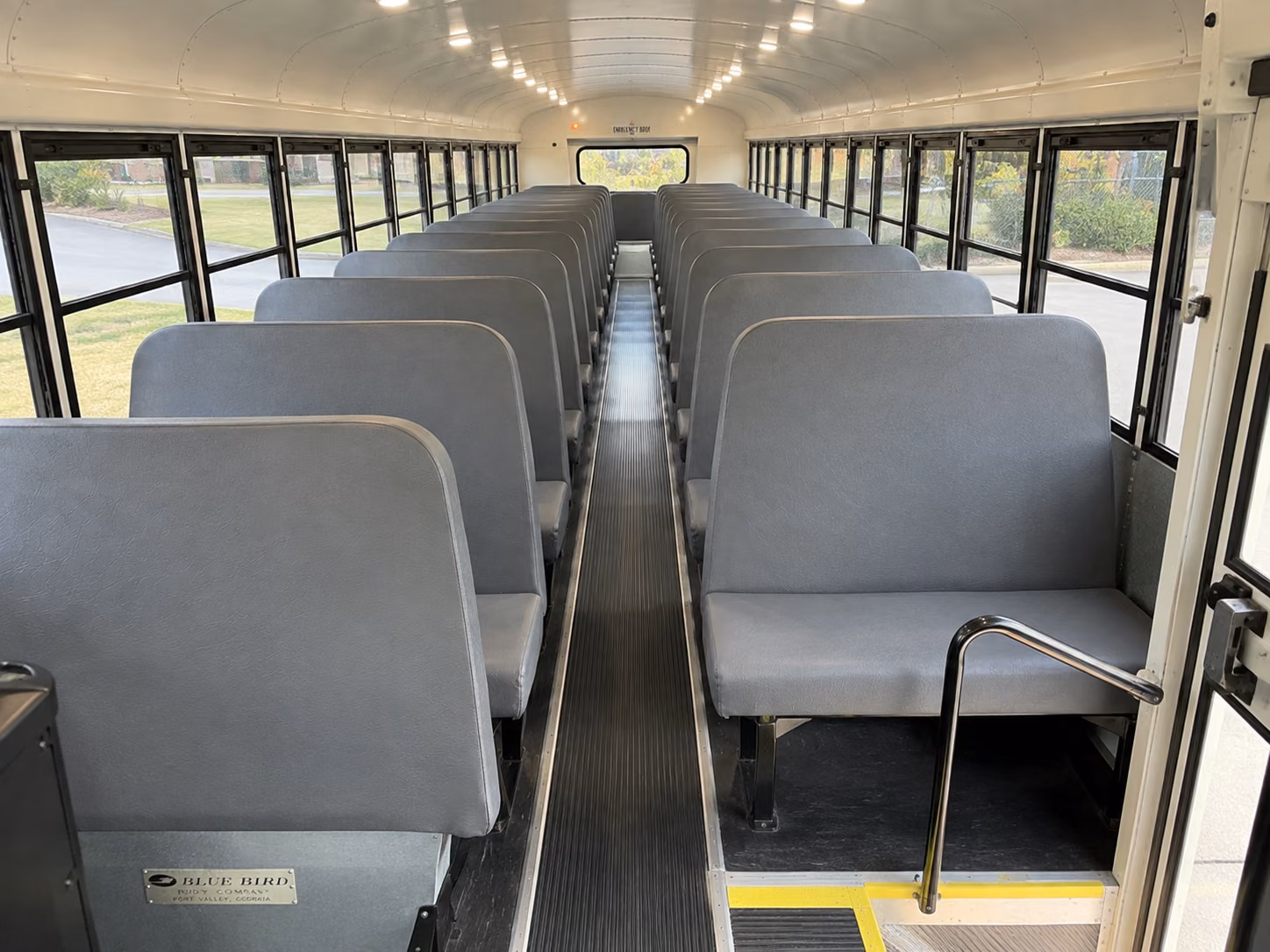 porterville school bus interior