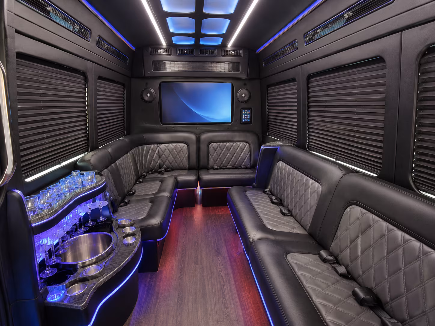 porterville sprinter limousine inside