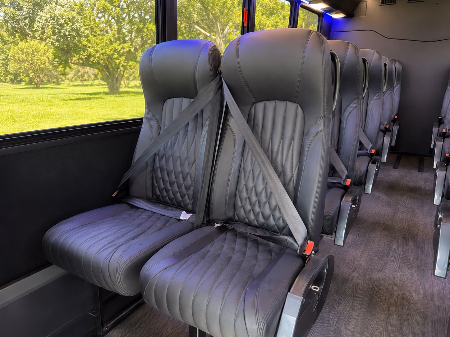 shuttle buses for wedding guests between porterville hotels and venues